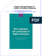 Download textbook New Languages And Landscapes Of Higher Education 1St Edition Gallacher ebook all chapter pdf 