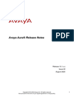 Avaya Aura 10 1 x x Release Notes Issue 22 August 2023