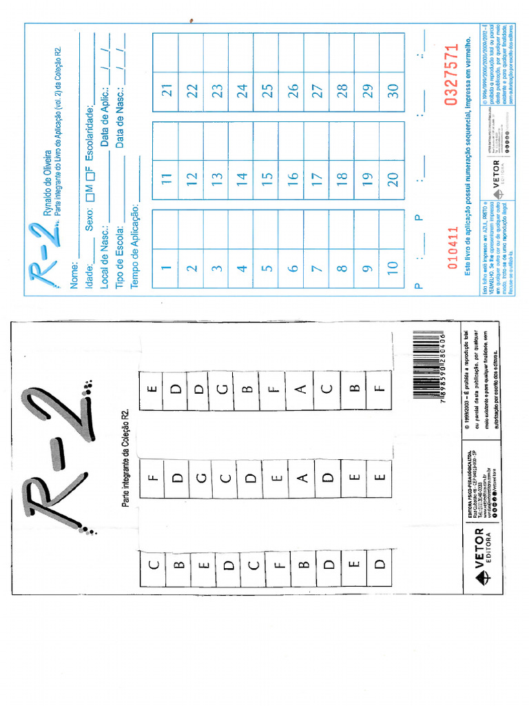 Folha Aplicação R-2 | PDF