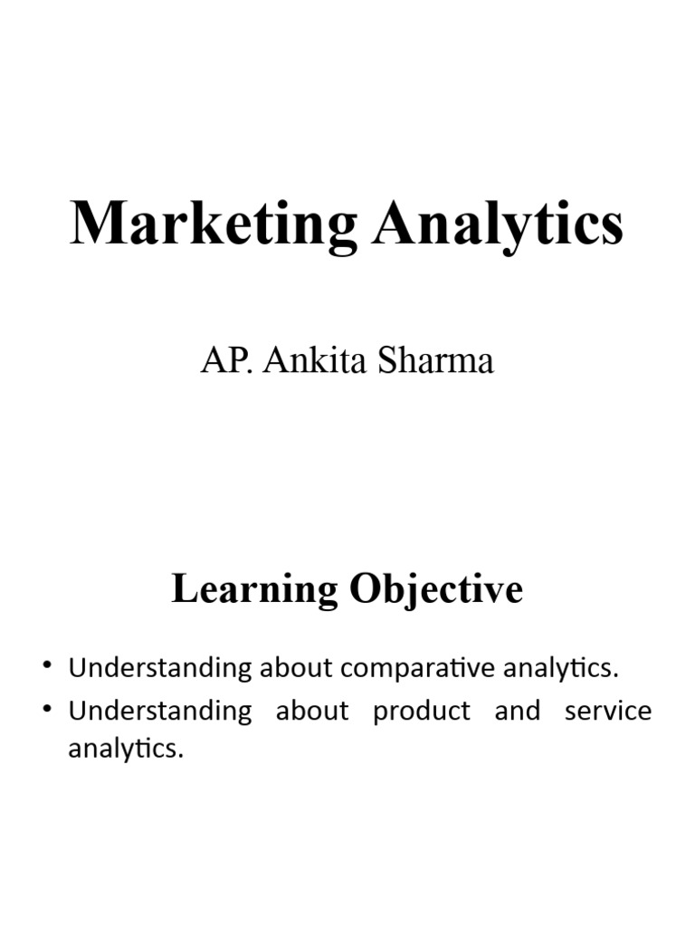 Comparative and Product Analytics Guide | PDF | Pricing | Analytics