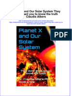 Textbook Planet X and Our Solar System They Don T Want You To Know The Truth Claudia Albers Ebook All Chapter PDF