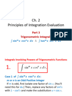 Principles of Integration Evaluation: Trigonometric Integrals