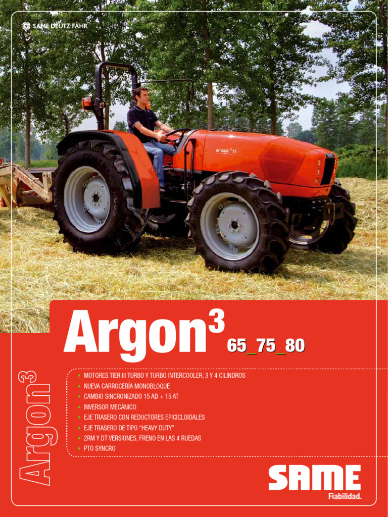 Ficha Tecnica Tractor Argon 75 | Descargar gratis PDF | Turbocompresor ...