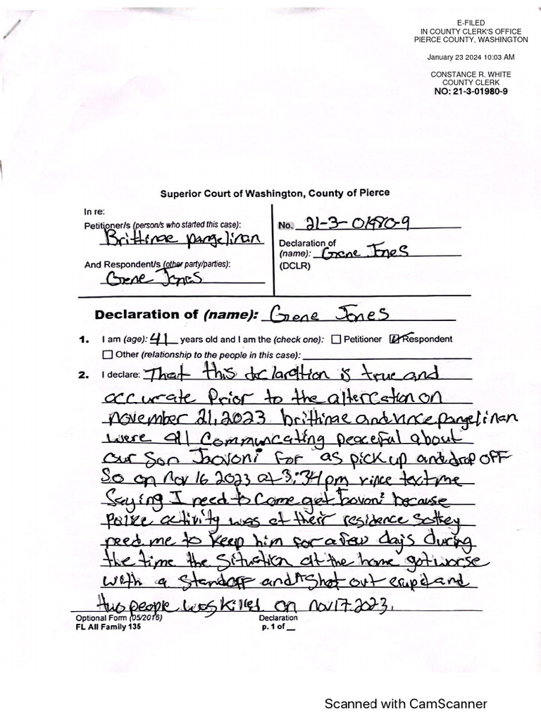 Pierce County Court Filing 21-3-01980-9 | PDF | Law