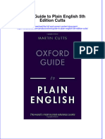 PDF Oxford Guide To Plain English 5Th Edition Cutts Ebook Full Chapter