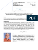 Energy Consumption in Ip Networks