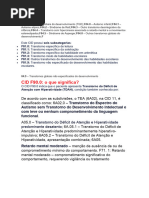 O CID para Transtorno Do Déficit de Atenção Com Hiperatividade | PDF
