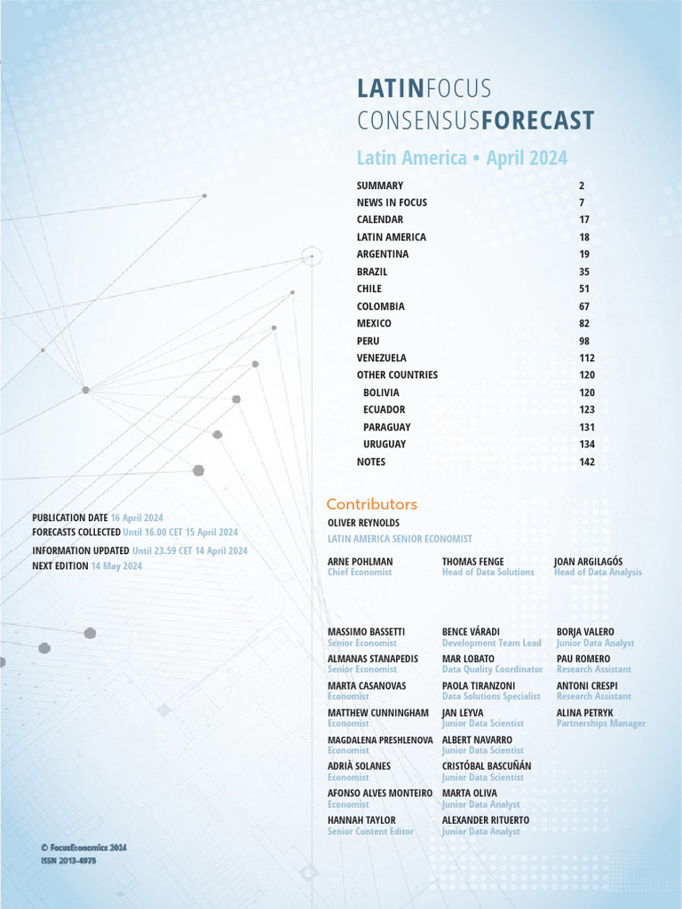 LatinFocus_Consensus_Forecast___April_2024 | PDF | Inflation | Latin ...