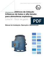 WEG Motores de Inducao Trifasicos para Atmosferas Explosivas Linha M Rotor de Gaiola Vertical 12352467 Manual Portugues BR DC