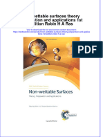 Textbook Non Wettable Surfaces Theory Preparation and Applications 1St Edition Robin H A Ras Ebook All Chapter PDF