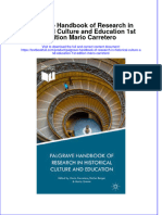 Textbook Palgrave Handbook of Research in Historical Culture and Education 1St Edition Mario Carretero Ebook All Chapter PDF