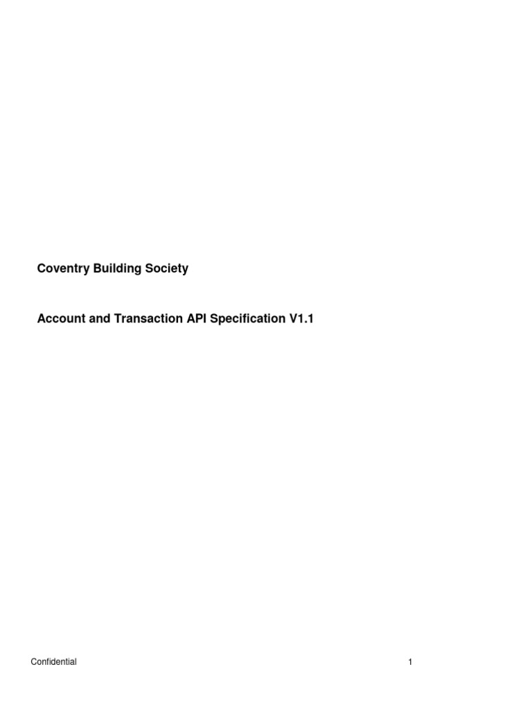 Cbs Account Transaction API Specification | PDF | Computing