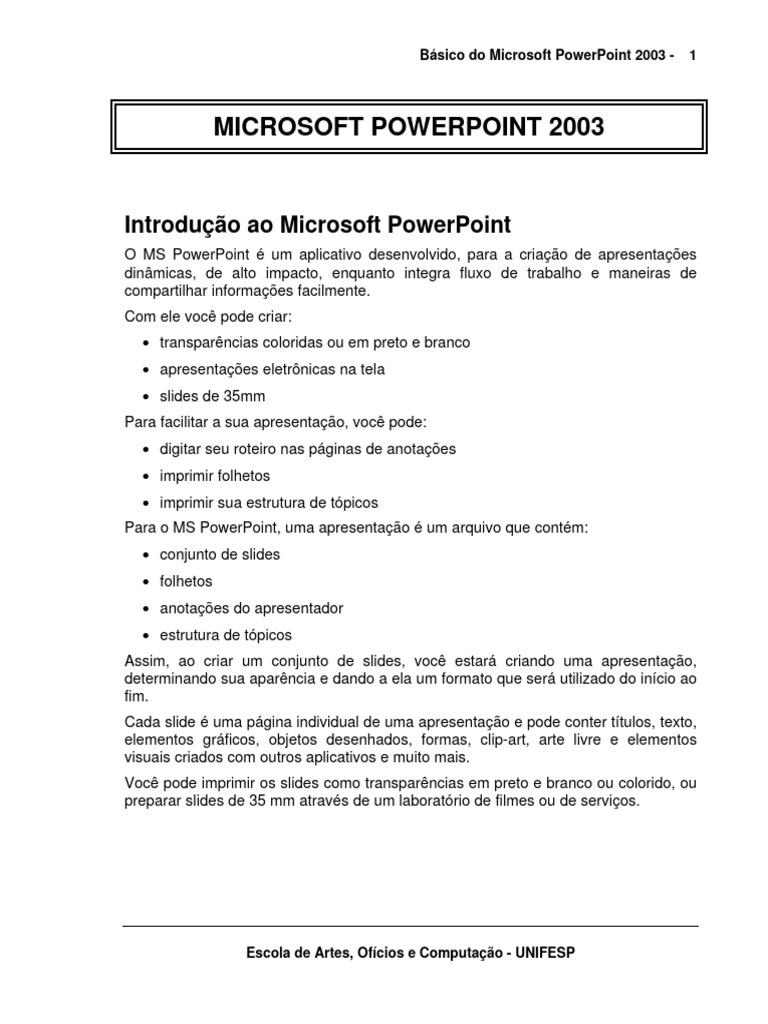 Apostila Básico Do Powerpoint Pdf Janela Informática Teclado De