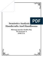 Semiotics Analysis On Handicrafts and Handlooms: Matangi Amulya Sindhu Raj FD Semester 4 Idm Eta