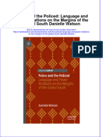 Textbook Police and The Policed Language and Power Relations On The Margins of The Global South Danielle Watson Ebook All Chapter PDF