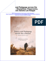 Textbook Poetry and Pedagogy Across The Lifespan Disciplines Classrooms Contexts Sandra Lee Kleppe Ebook All Chapter PDF