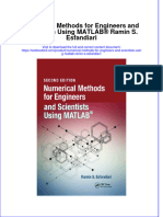 Textbook Numerical Methods For Engineers and Scientists Using Matlab Ramin S Esfandiari Ebook All Chapter PDF