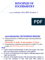 Geochemistry (Geo401) Lecture 3