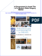 Textbook Politics and Government in Israel The Maturation of A Modern State Gregory Mahler Ebook All Chapter PDF