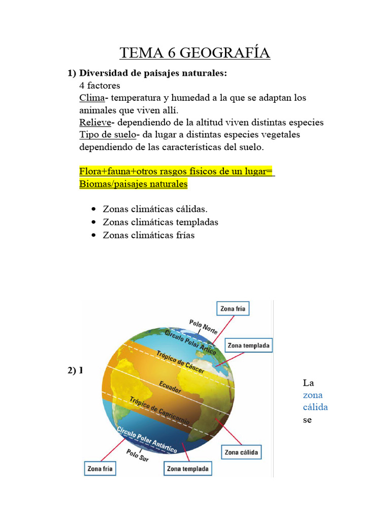 Paisajes Naturales y Climas Globales | PDF | Clima | Zona tropical