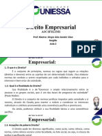 Aula2 DireitoEmpresarial A1C1F1L1M1 DireitoNatuaralePositivoDireitoPublicoePrivadoNormaJuridica Sergiao 2