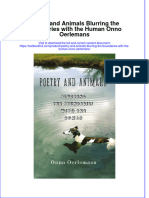 Textbook Poetry and Animals Blurring The Boundaries With The Human Onno Oerlemans Ebook All Chapter PDF