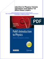 Textbook Pohl S Introduction To Physics Volume 2 Electrodynamics and Optics 1St Edition Klaus Luders Ebook All Chapter PDF