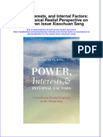 Download textbook Power Interests And Internal Factors A Neoclassical Realist Perspective On The Taiwan Issue Xiaochuan Sang ebook all chapter pdf 