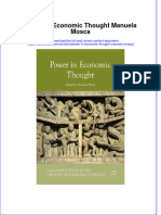 Download textbook Power In Economic Thought Manuela Mosca ebook all chapter pdf 