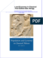PDF Population and Economy in Classical Athens First Edition Ben Akrigg Ebook Full Chapter
