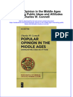 Download textbook Popular Opinion In The Middle Ages Channeling Public Ideas And Attitudes Charles W Connell ebook all chapter pdf 