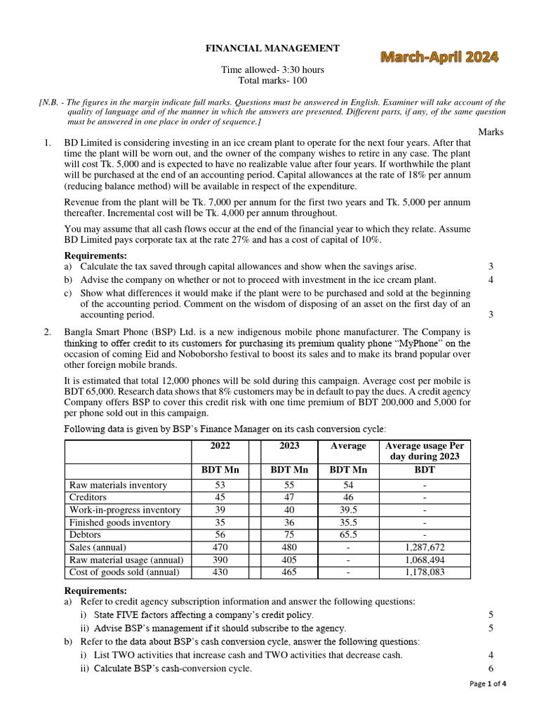 Financial Management Investment Analysis | PDF | Cost Of Capital | Dividend
