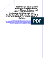 Download textbook Persuasive Technology Development And Implementation Of Personalized Technologies To Change Attitudes And Behaviors 12Th International Conference Persuasive 2017 Amsterdam The Netherlands April ebook all chapter pdf 