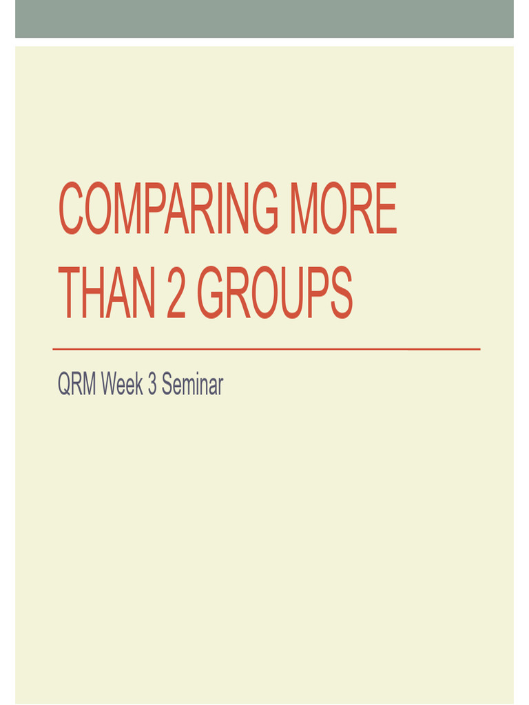 QRM +Week+3+Seminar+ +canvas | PDF | Analysis Of Variance | Effect Size