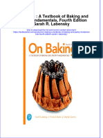 Download full chapter On Baking A Textbook Of Baking And Pastry Fundamentals Fourth Edition Sarah R Labensky pdf docx