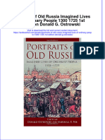Textbook Portraits of Old Russia Imagined Lives of Ordinary People 1300 1725 1St Edition Donald G Ostrowski Ebook All Chapter PDF