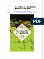 Textbook Philosophy of Science 1St Edition James Robert Brown Ebook All Chapter PDF