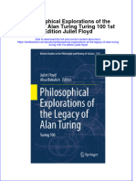 Download textbook Philosophical Explorations Of The Legacy Of Alan Turing Turing 100 1St Edition Juliet Floyd ebook all chapter pdf 