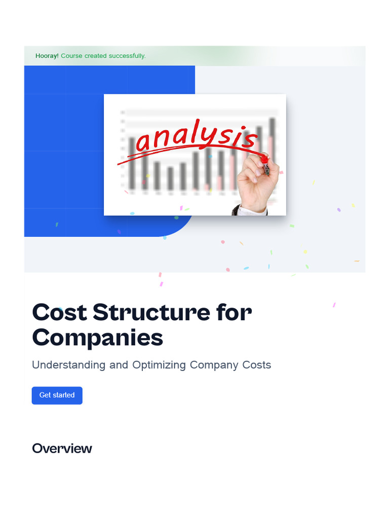 Optimizing Company Cost Structures | PDF | Cost Accounting | Expense