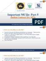Indian Contract Act Imp MCQs