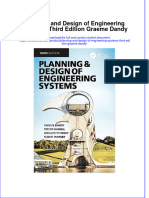 Textbook Planning and Design of Engineering Systems Third Edition Graeme Dandy Ebook All Chapter PDF
