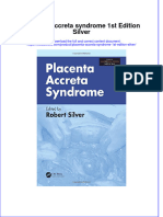 Download textbook Placenta Accreta Syndrome 1St Edition Silver ebook all chapter pdf 