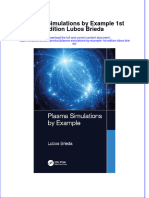 Download pdf Plasma Simulations By Example 1St Edition Lubos Brieda ebook full chapter 