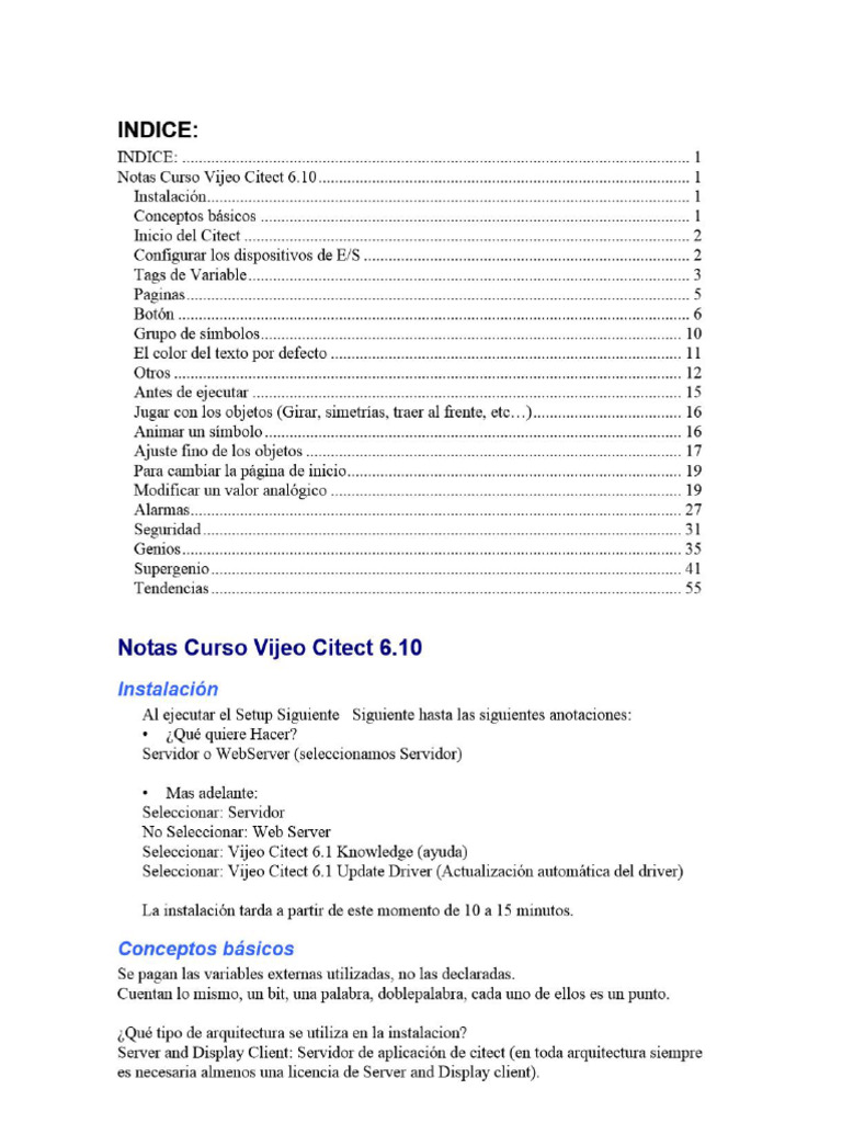 Manual Citect 6.1 | PDF