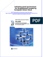 Textbook Poland Developing Good Governance Indicators For Programmes Funded by The European Union Oecd Ebook All Chapter PDF