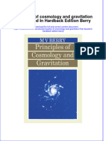 Textbook Principles of Cosmology and Gravitation First Issued in Hardback Edition Berry Ebook All Chapter PDF