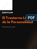 El Trastorno Límite de La Personalidad: Programa Del Curso