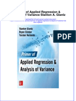 PDF Primer of Applied Regression Analysis of Variance Stanton A Glantz Ebook Full Chapter