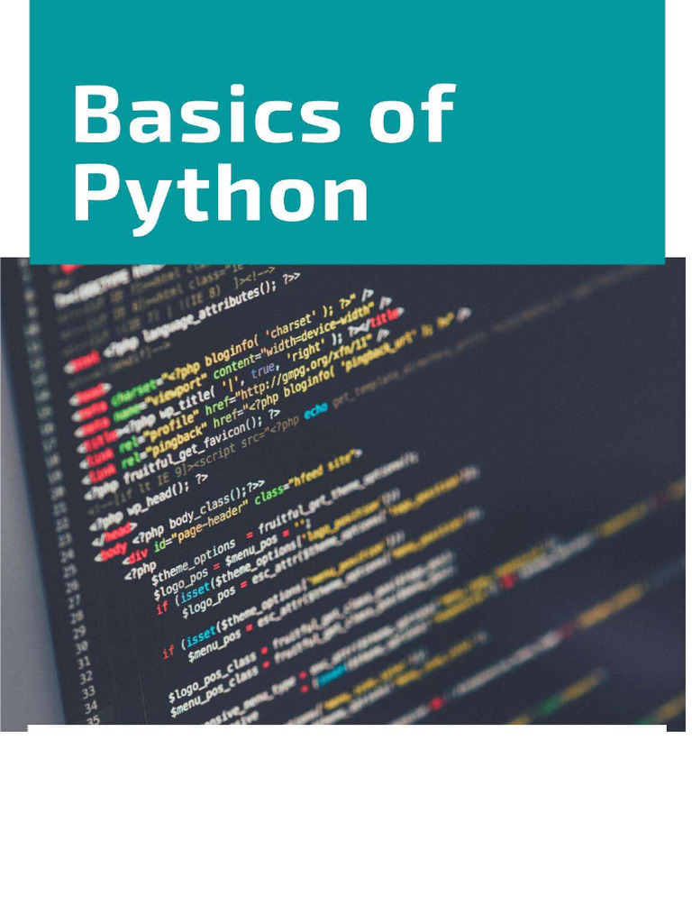 Basics of Python | PDF
