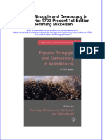ebffiledoc_488Download textbook Popular Struggle And Democracy In Scandinavia 1700 Present 1St Edition Flemming Mikkelsen ebook all chapter pdf 